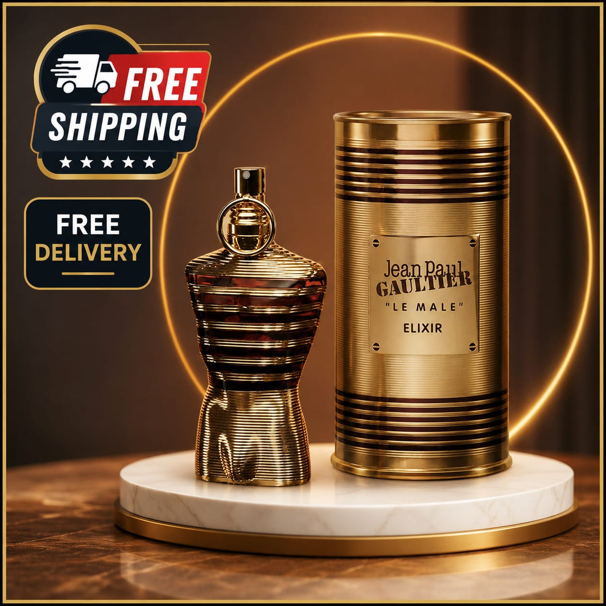 Jean Paul Gaultier Le Male Elixir Eau de Parfum Spray for Men 4.2 oz