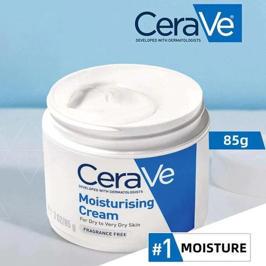 CeraVe Moisturizing Cream 85g, Long-Lasting Hydration, Repairs Skin Barrier, Suitable For Dry To Very Dry Skin